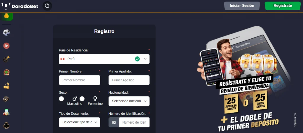 doradobet registro